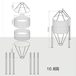 部分裝配式鋼板倉技術參數